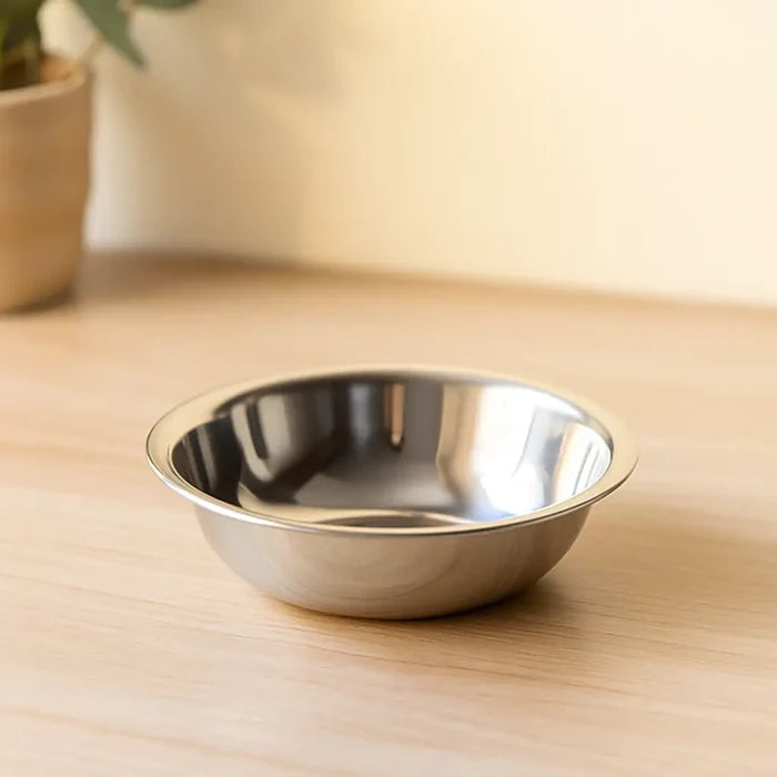 Elevated Stainless Steel Cat Bowls – Double Cat Bowl with Tilted Stand