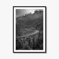 Ella Nine Black and White Fine Art Photo Print, Sri Lanka Demodara Poster