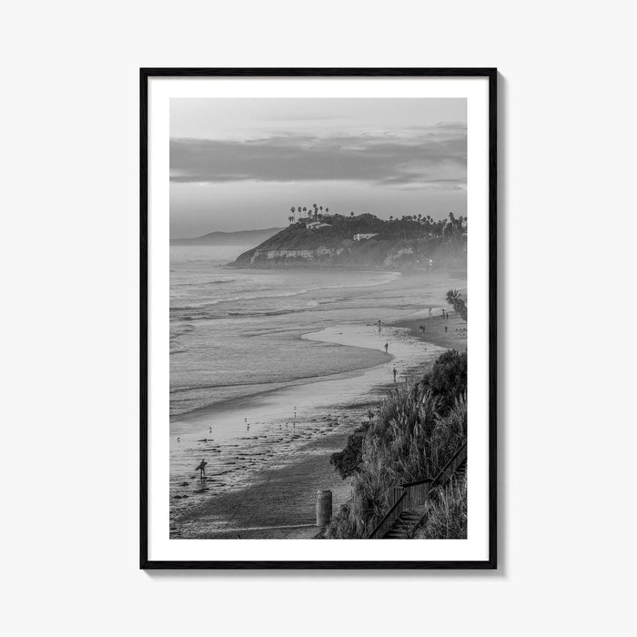 Encinitas Black and White Fine Art Photo Print, San Diego Poster, California Poster