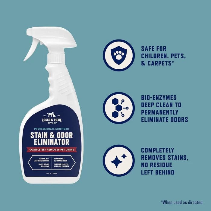 Enzyme Pet Stain & Odor Eliminator – Carpet Cleaner for Cat & Dog Urine