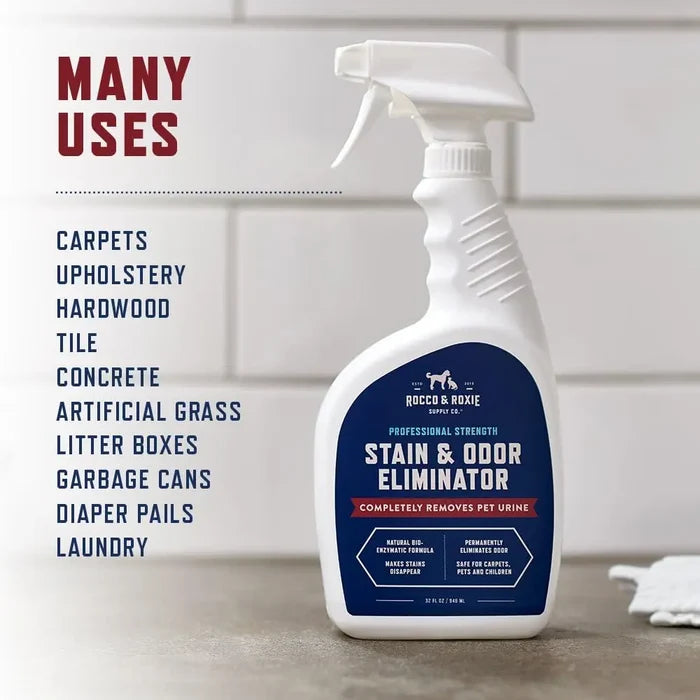 Enzyme Pet Stain & Odor Eliminator – Carpet Cleaner for Cat & Dog Urine