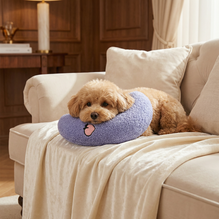 Ergonomic Dog Neck Support Pillow for Restful Sleep – Soft Plush Design