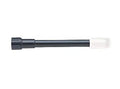 Black battery watering extension tube with white nozzle for power equipment