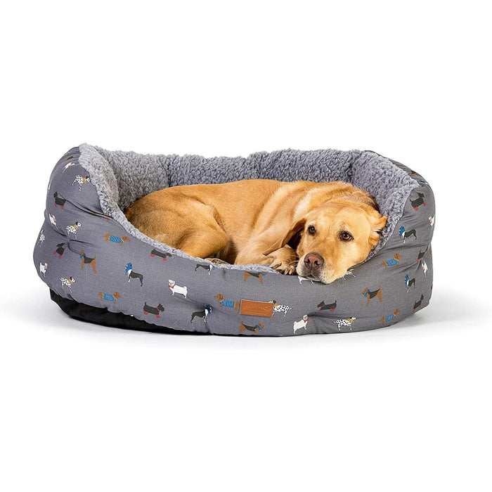 Fatface | Dog Bed | Marching Dogs Deluxe Slumber
