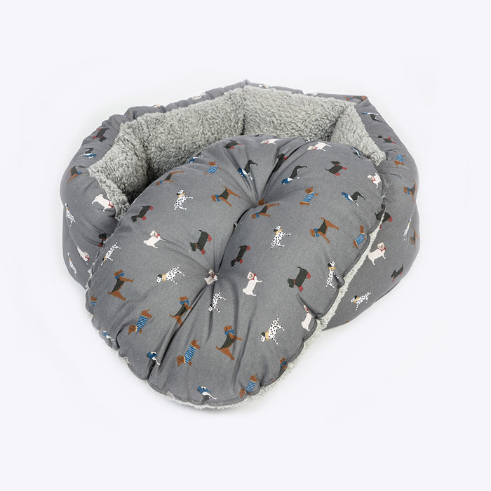 Fatface | Dog Bed | Marching Dogs Deluxe Slumber