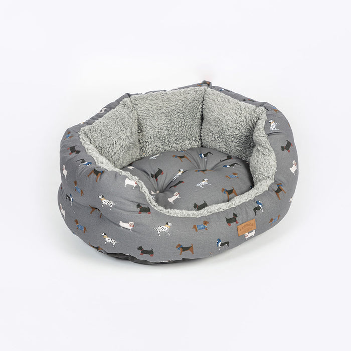Fatface | Dog Bed | Marching Dogs Deluxe Slumber