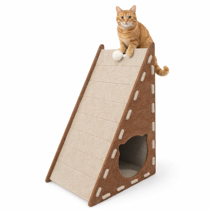 Felt Climb Scratcher | Vertical Cat Tower – No-Mess Claw Care