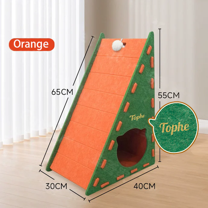 Felt Climb Scratcher | Vertical Cat Tower – No-Mess Claw Care