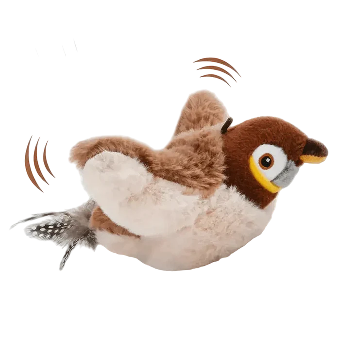 Flapping Bird Toy | Interactive Cat Toy – Catnip Chase Play