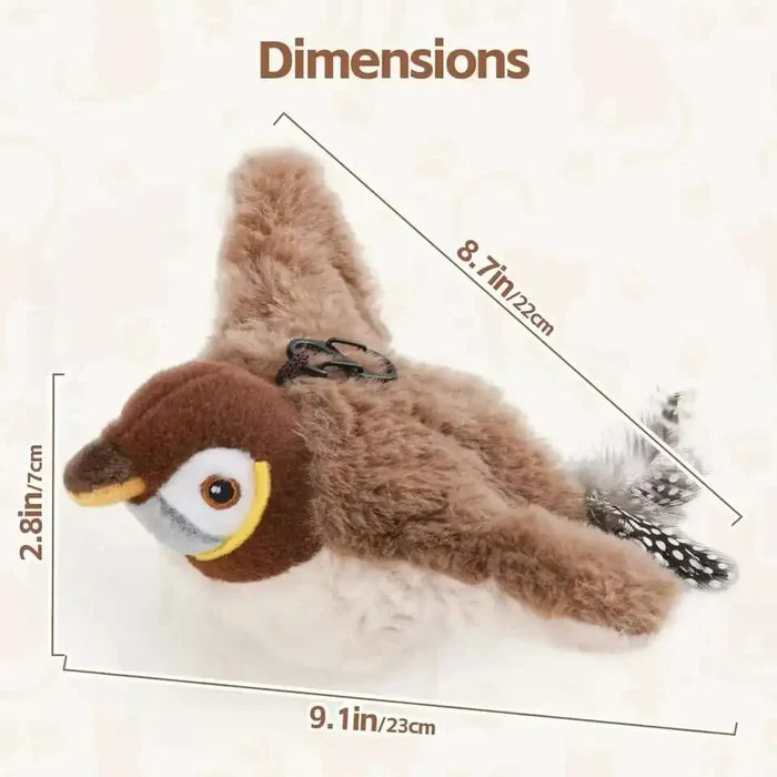 Flapping Bird Toy | Interactive Cat Toy – Catnip Chase Play