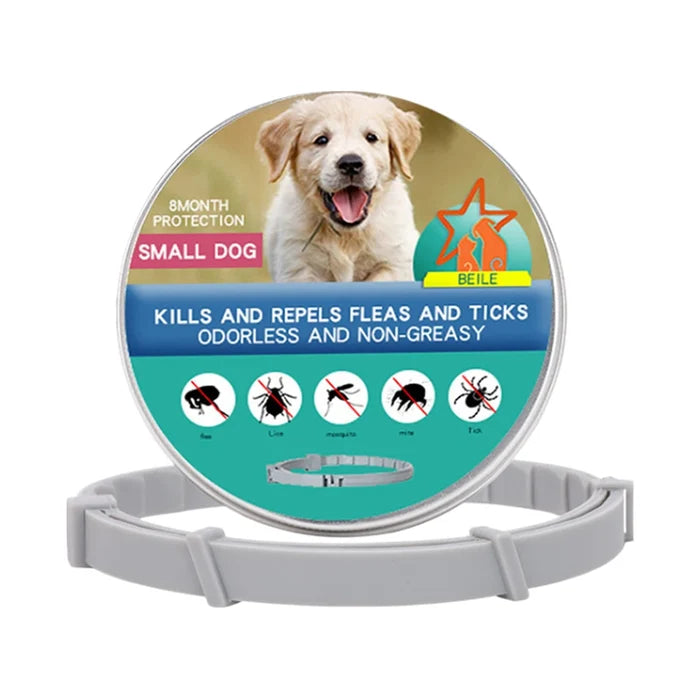 Flea & Tick Collar for Dogs & Cats – Adjustable Natural Protection Collar