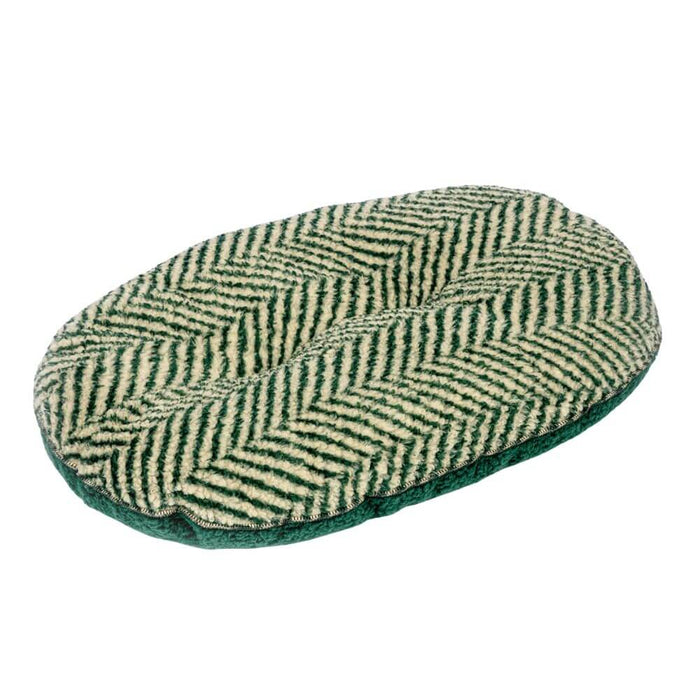 Fleece Green Herringbone Quilted Mattress Small (21")