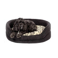 Fleece Neutral Geometric Slumber Bed 30"