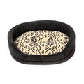 Fleece Neutral Geometric Slumber Bed 35"