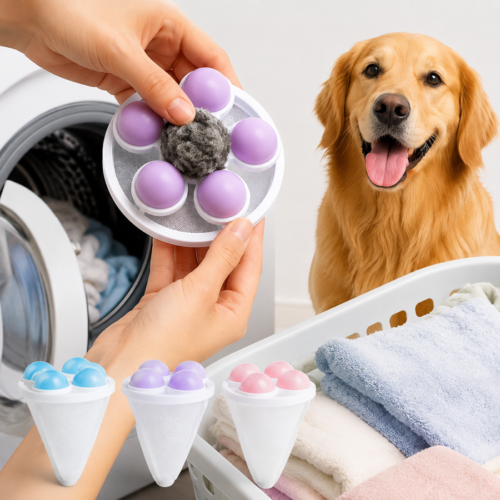 Floating Washing Machine Pet Hair & Lint Filter Mesh Laundry Catcher Bag