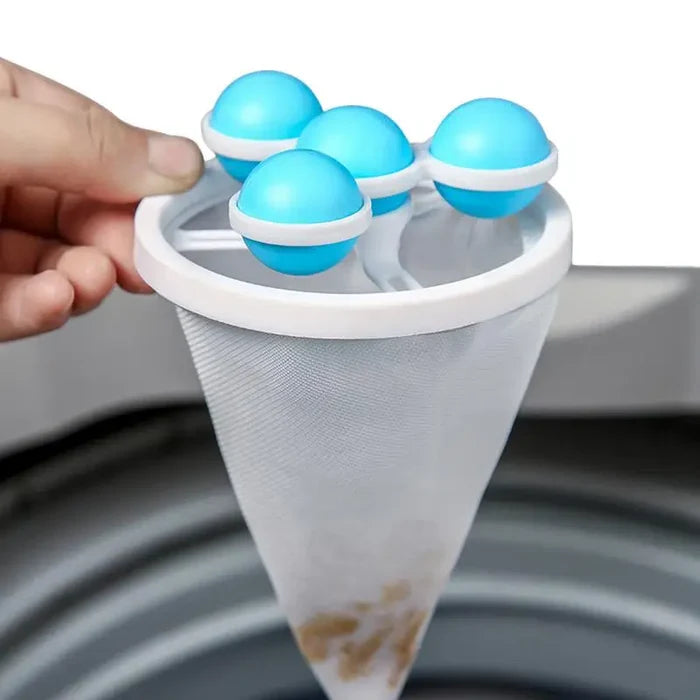 Floating Washing Machine Pet Hair & Lint Filter Mesh Laundry Catcher Bag