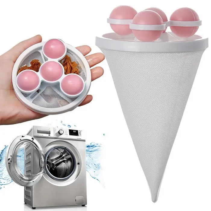 Floating Washing Machine Pet Hair & Lint Filter Mesh Laundry Catcher Bag