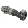 3/4 inch NPT flow indicator with female coupler, clear body, industrial power part