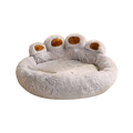 Fluffy Paw Dog Bed | Soft Washable Plush Sofa for Dogs and Cats