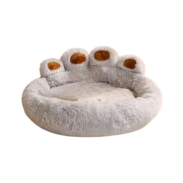 Fluffy Paw Dog Bed | Soft Washable Plush Sofa for Dogs and Cats