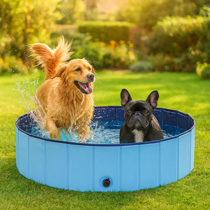 Foldable Dog Swimming Pool – PVC Pet Pool & Dog Bath Tub for Summer