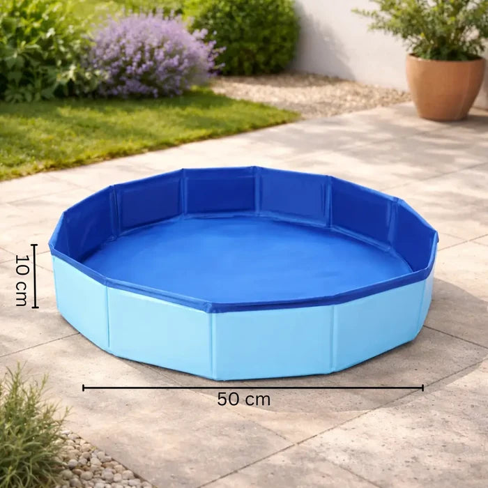 Foldable Dog Swimming Pool – PVC Pet Pool & Dog Bath Tub for Summer