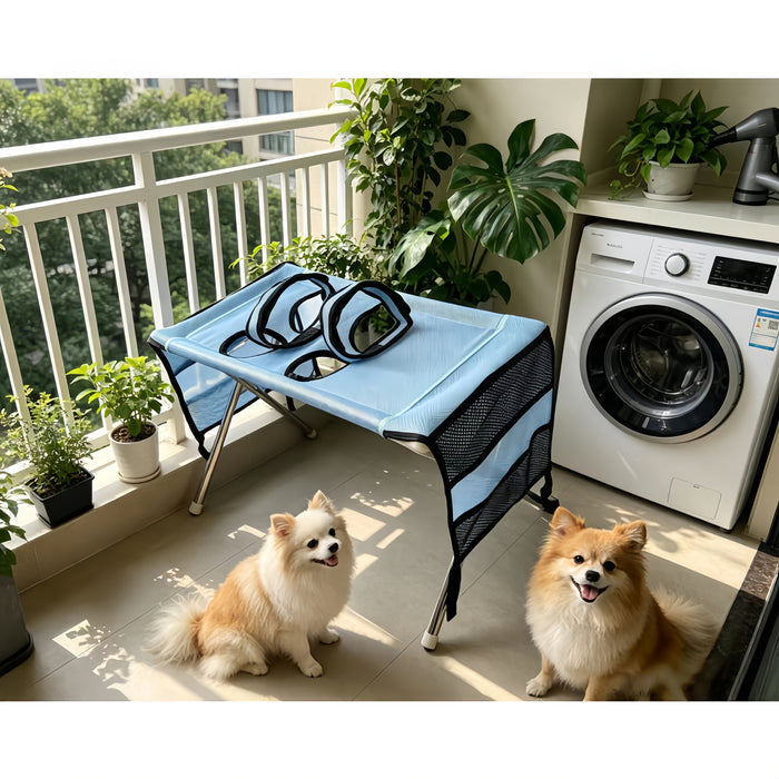 Foldable Pet Grooming Table with Hammock for Dogs & Cats Home Care
