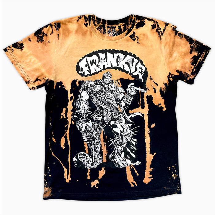 Frankie And The Witch Fingers - Double Warrior Bleach Drip T-Shirt