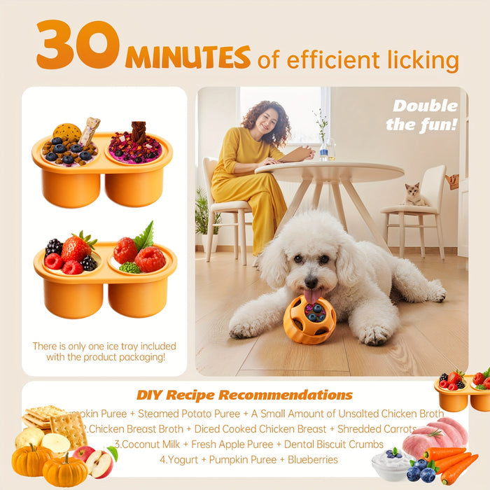 Frozen Treat Dispensing Dog Chew Toy for Power Chewers & Puppies
