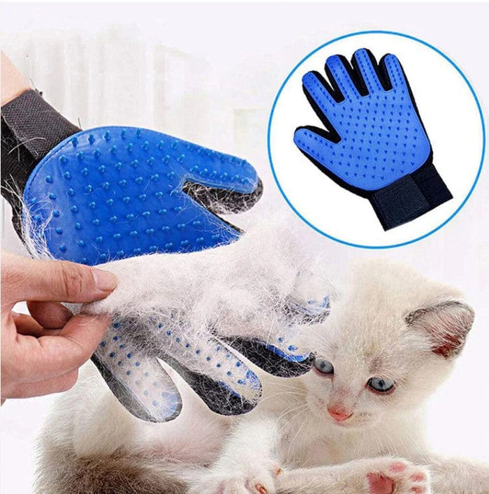 FurEase Pet Grooming Gloves for Dogs & Cats – Silicone Deshedding Brush Gloves
