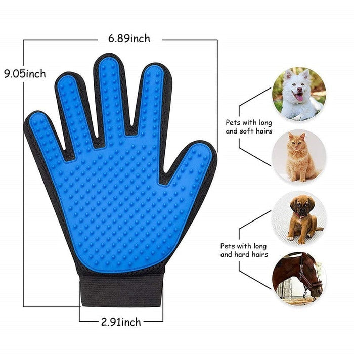 FurEase Pet Grooming Gloves for Dogs & Cats – Silicone Deshedding Brush Gloves