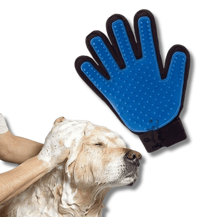 FurEase Pet Grooming Gloves for Dogs & Cats – Silicone Deshedding Brush Gloves