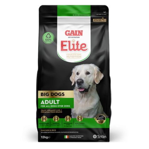 Gain Elite Adult Large Breed Chicken & Turkey Gluten Free Dry Big Dog Food