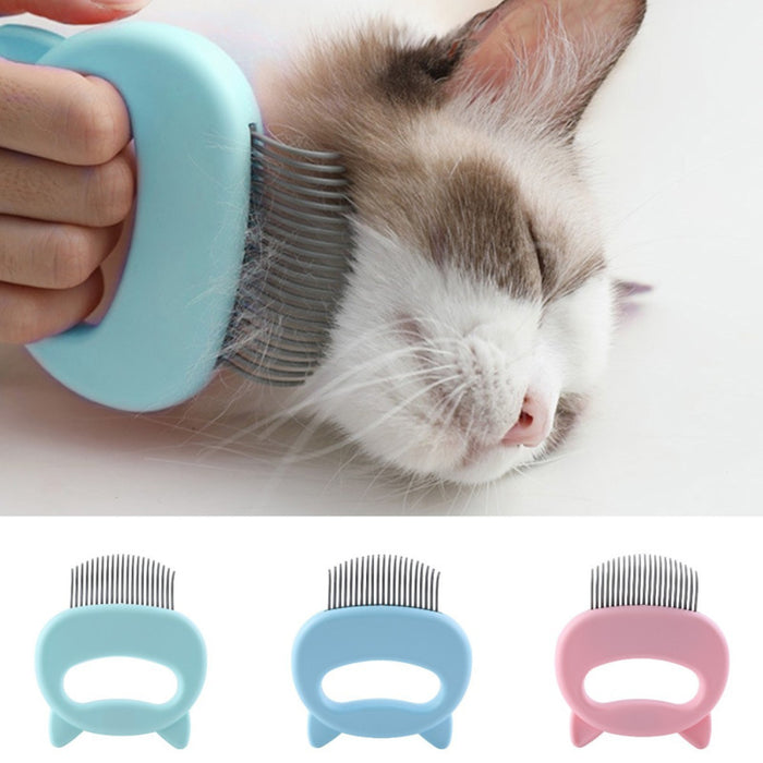 Gentle Cat Grooming Brush for Shedding Control & Relaxing Fur Massage