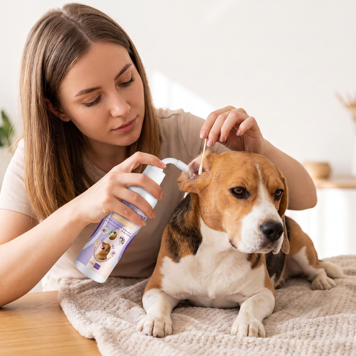 Gentle Ear Cleaner for Dogs & Cats | Odor-Free Pet Ear Care