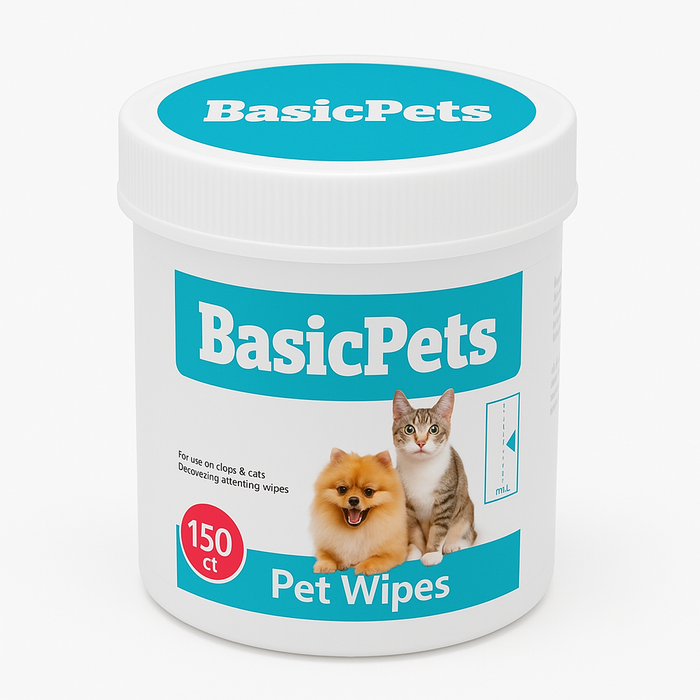 Gentle Pet Wipes | 150ct Hypoallergenic Cleaning Wipes for Dogs & Cats