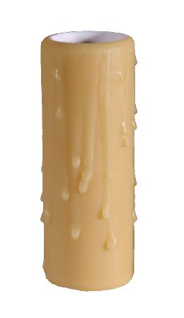 Gold PolyBeesWax MEDIUM Size (1.25"I.D) Candle Cover, Choice of 4" or 6" Sizes