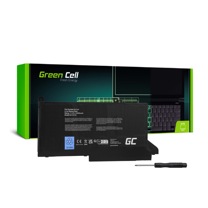 Green Cell Battery DJ1J0 for Dell Latitude 7280 7290 7380 7390 7480 7490