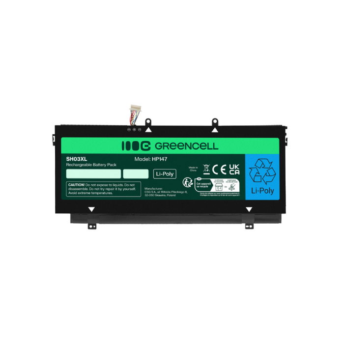 Green Cell Battery SH03XL for HP Spectre x360 13-AC 13-W 13-W050NW 13-W071NW