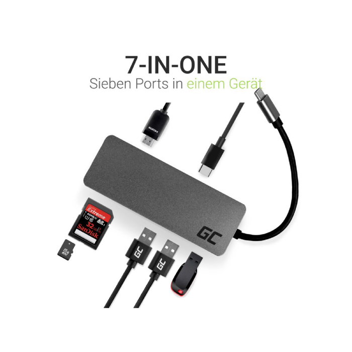hub usb c green cell 4k dex 3