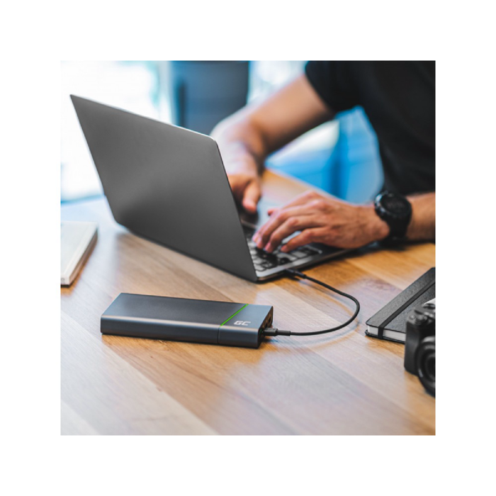 cable green cell gc powerstream usb c usb c 120cm with power delivery 60w 480 mbps ultra charge qc 30 3