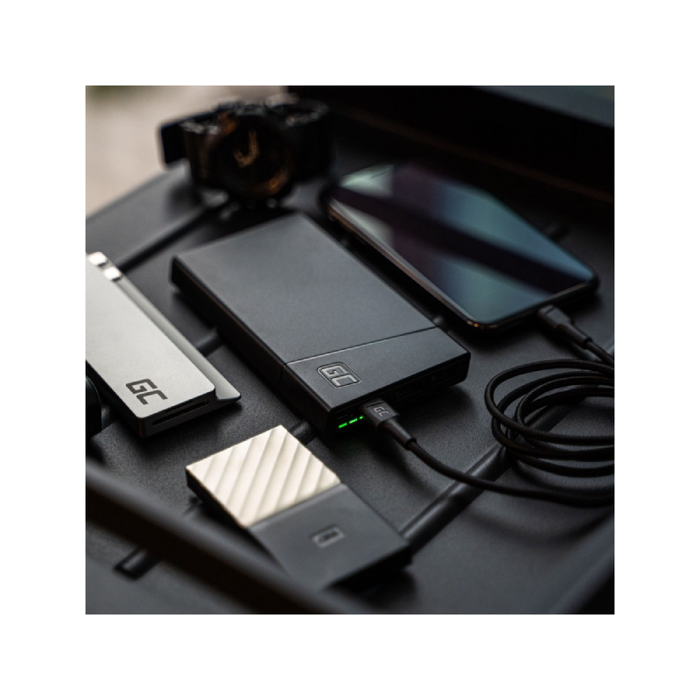 power bank green cell powerplay10 10000mah usb c 18w pd and 2x usb a gc ultra charge 3