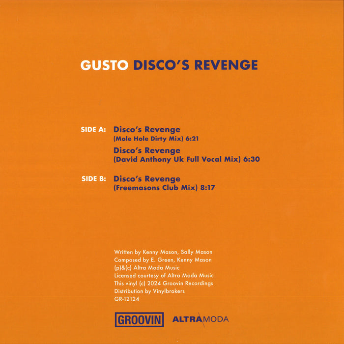 Gusto  -Disco's Revenge