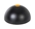 Half-Dome Metal Light Shades with 1-5/8" Center Hole, Satin Black w/Gold Inside - 5 Sizes (08317BKG)