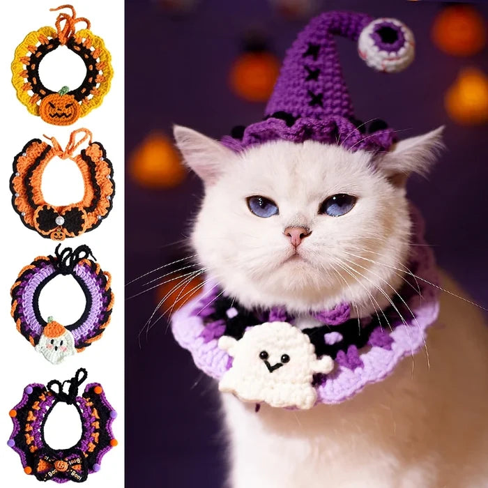 Halloween Cat Collar for Cats & Kittens | Spooky Costume Neckwear