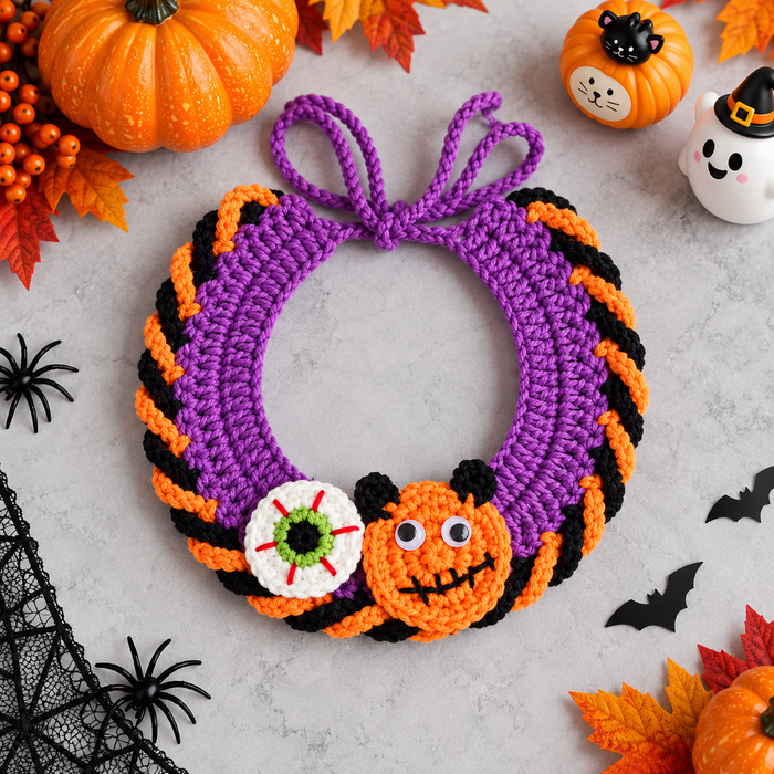 Halloween Cat Collar for Cats & Kittens | Spooky Costume Neckwear