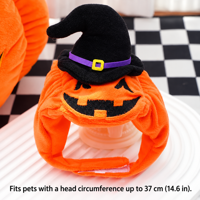 Halloween Pumpkin Dog Costume | Funny Jack-O'-Lantern Outfit for Pets