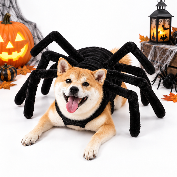 Halloween Spider Dog Costume | Funny Spider Outfit for Cats & Small Dogs