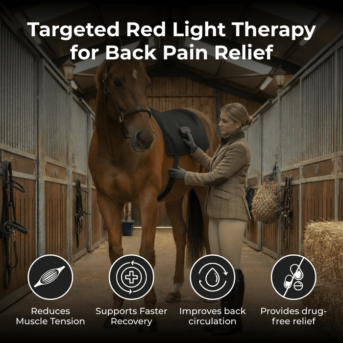 HaloBack | LED Red Light Therapy Back Wrap for Horses