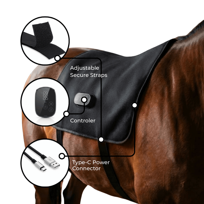HaloBack | LED Red Light Therapy Back Wrap for Horses
